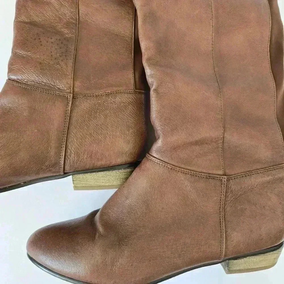 Steve Madden Creation Leather Knee Boots 7.5 - Picture 6 of 10